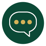 an icon of a ticket with a star on it in a green circle .